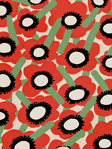 Bold Poppy Field Art Print