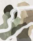 Earthy Flowing Shapes Art Print