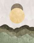 Minimalist Mountain Sunset Minimalist Print