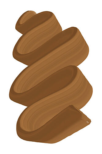 Rich Chocolate Swirl Art Print by Martina