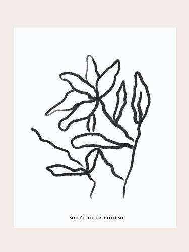 Sketchy Blooms Art Print