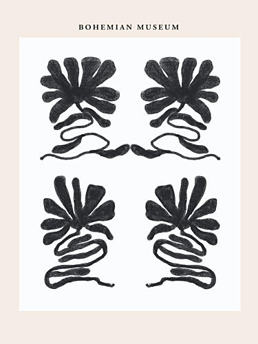Symmetric Blossoms Art Print