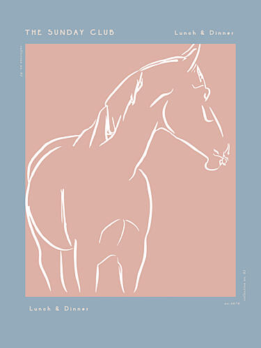 Elegant Equine Sketch Art Print