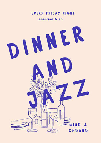 Jazz Night Feast Art Print