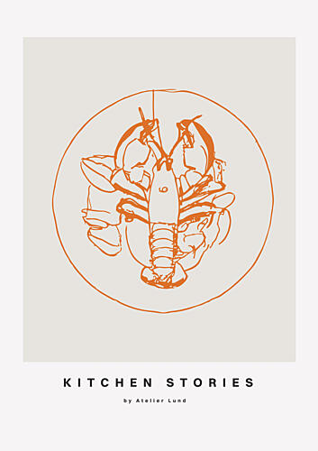 Lobster Elegance Art Print
