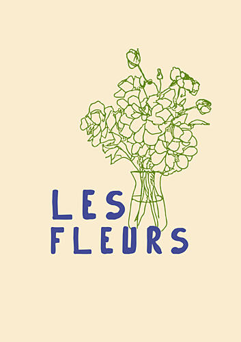 Blooming Linework Art Print
