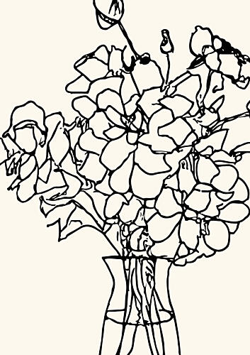 Petals in Lines Art Print