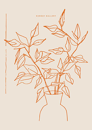 Minimalist Flora Art Print