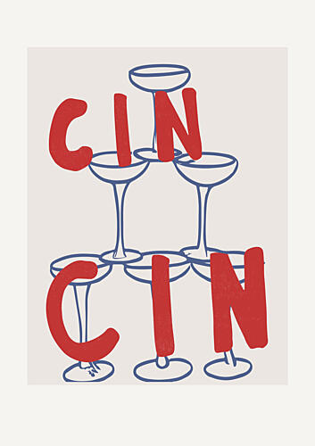 Cheers Pyramid Cuisine Print