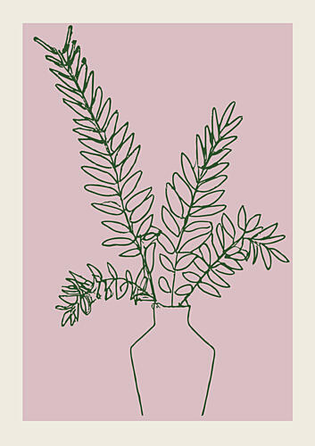Botanical Linework Art Print