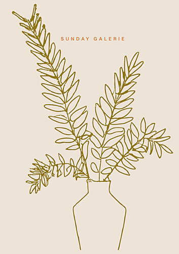 Minimalist Greenery Art Print