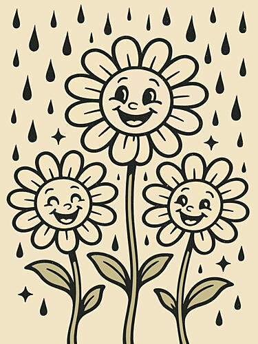 Smiling Blooms Art Print