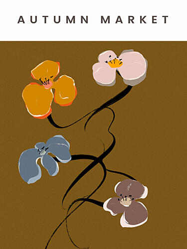 Floral Whimsy Art Print