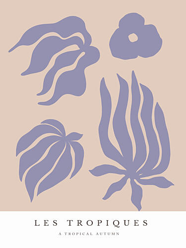 Tropical Silhouettes Art Print