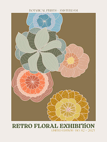 Vintage Bloom Design Art Print