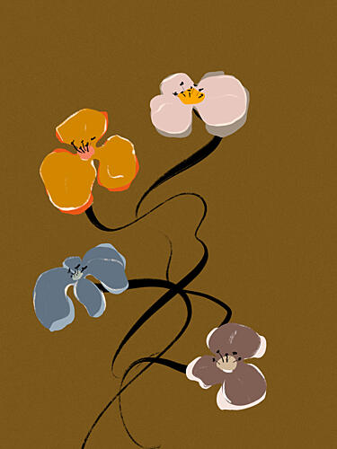 Whimsical Blooms Art Print
