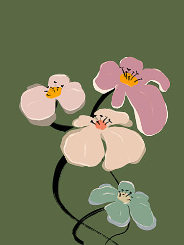 Blooming Graceful Art Print