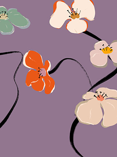 Petals in Motion Art Print