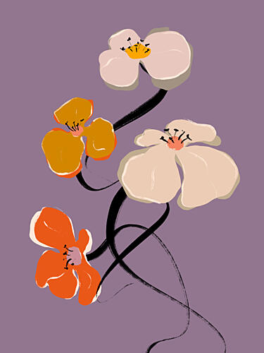 Whimsical Blooms Art Print