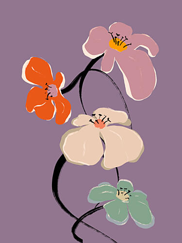Floral Harmony Art Print