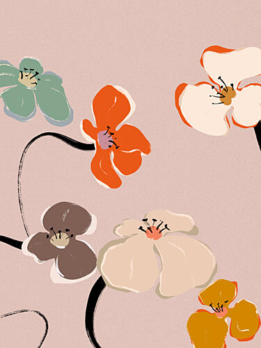 Floral Symphony Art Print