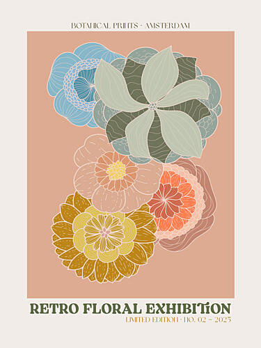 Vintage Bloom Showcase Art Print