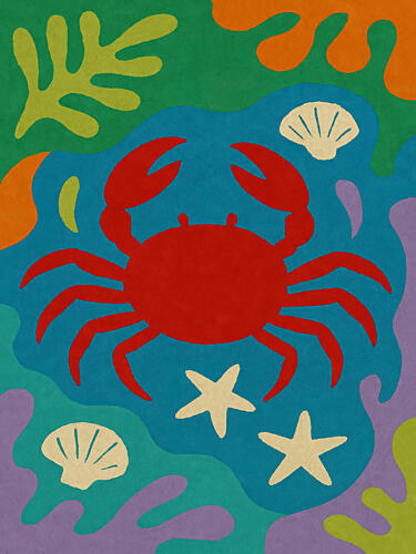 Vibrant Sea Life Art Print