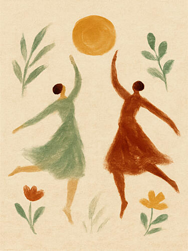 Joyous Dance Art Print