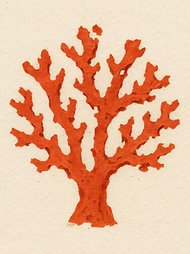 Scarlet Branches Art Print