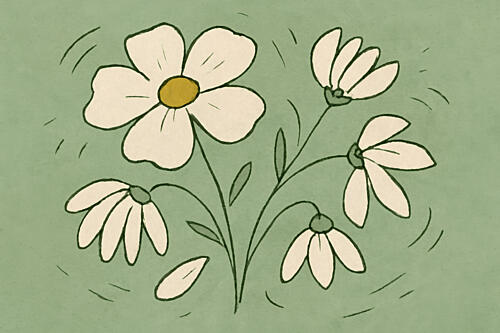 Daisy Dance Art Print