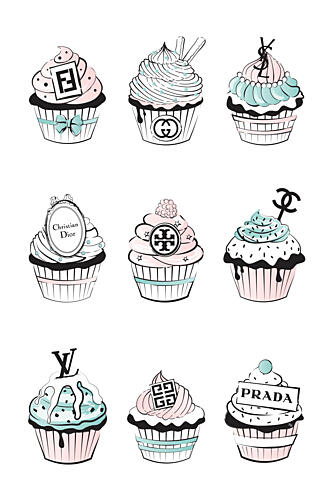 Sweet Fashion Treats Art Print by Martina