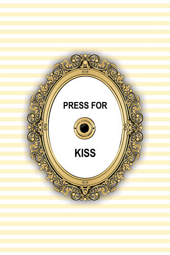 Press for Kiss Art Print by Martina