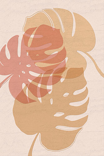 Tropical Leaf Layers Art Print by Martina