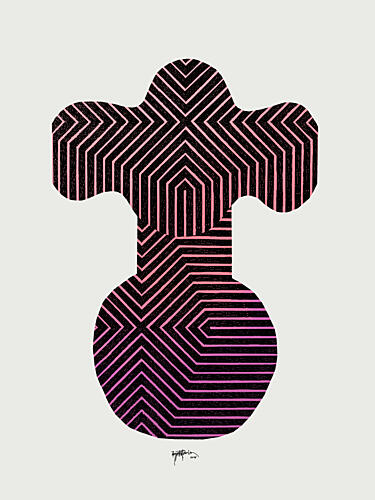 Op Art Gradient Art abstrait reproduction