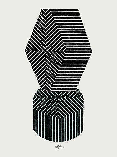 Modern Geometric Stack Geometric Print