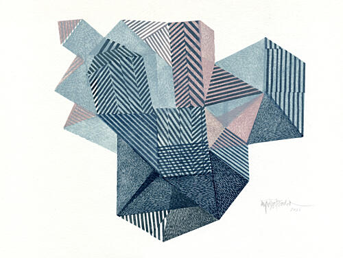 Modern Geometric Abstraction Geometric Print