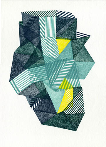 Dynamic Geometric Shapes Geometric Print