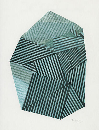 Modern Geometric Illusion Geometric Print