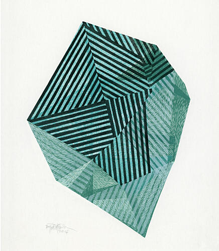 Dynamic Striped Geometry Geometric Print