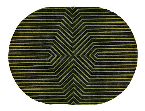 Modern Green Geometric Pattern Geometric Print