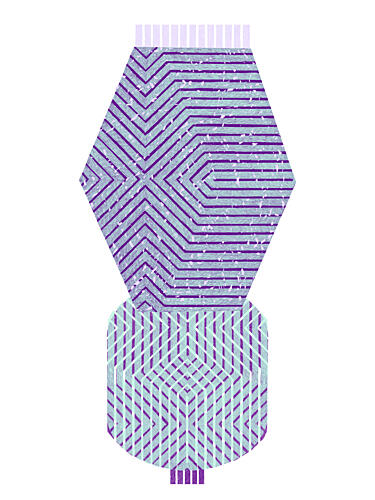 Textured Geometric Design Geometric Print