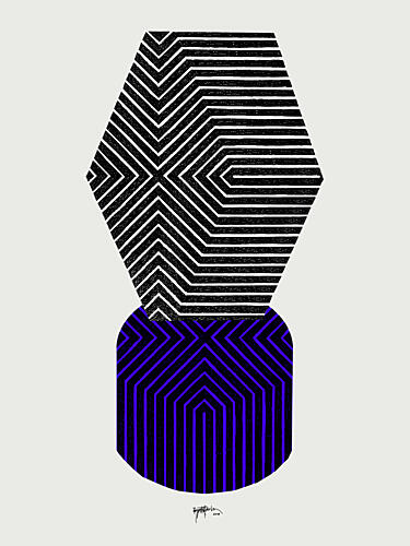 Stacked Geometric Patterns Geometric Print