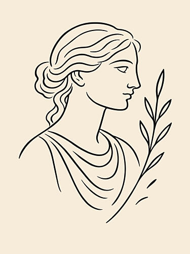 Graceful Silhouette Art Print