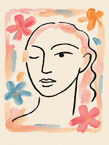 Winking Bloom Essence Art Print