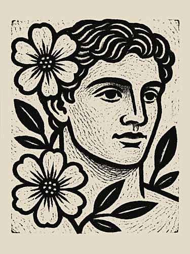 Blooming Portrait Art Print