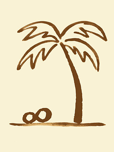 Palm Infinity Scene Art Print