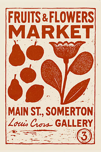 Fruitsandflowersmarket Art Print