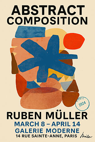 Abstractcompositionposter Art Print