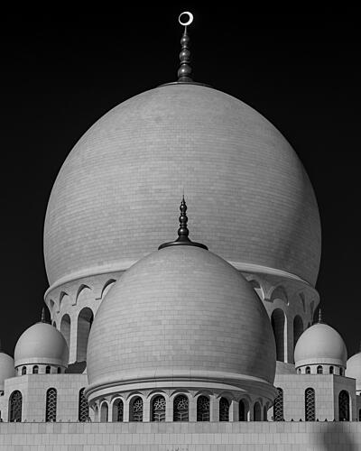 Majestic Mosque Domes Art Print by Talal Abodeshish