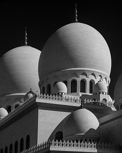 Majestic Mosque Domes Art Print by Talal Abodeshish